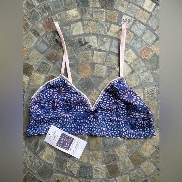 Hanky Panky floral triangle crossover lace bralette - Picture 2 of 9